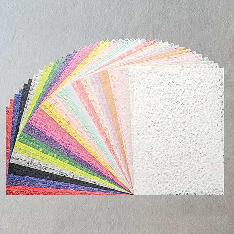 Assorted A4 Mulberry Paper Set for Crafts and Art