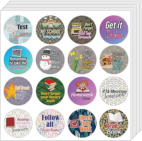 Creative Reminder Stickers for Kids and Teens