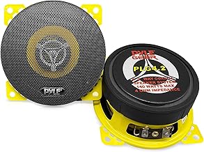 Two-Way 4-Inch Car Speaker System, 140W, 4 Ohm, Pair