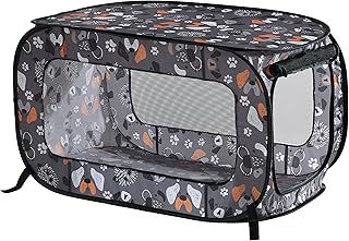 Portable Collapsible Cat and Dog Crate for Travel