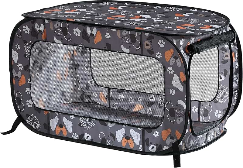 Portable Collapsible Cat and Dog Crate for Travel