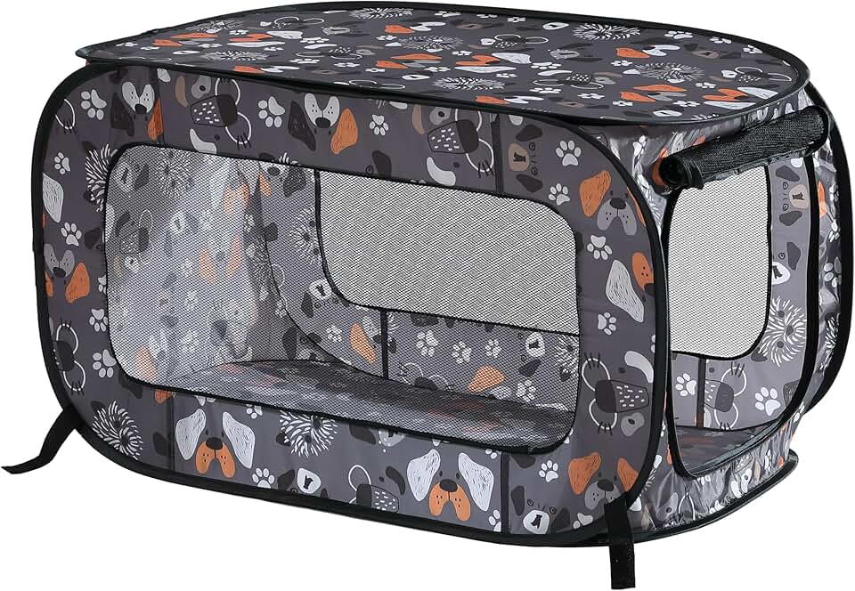 Portable Collapsible Cat and Dog Crate for Travel