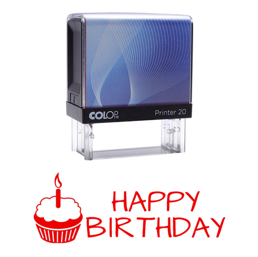 Happy Birthday Self-Inking Rubber Stamp