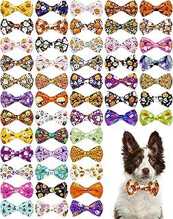 50 Halloween Bow Ties for Large and Medium Dogs