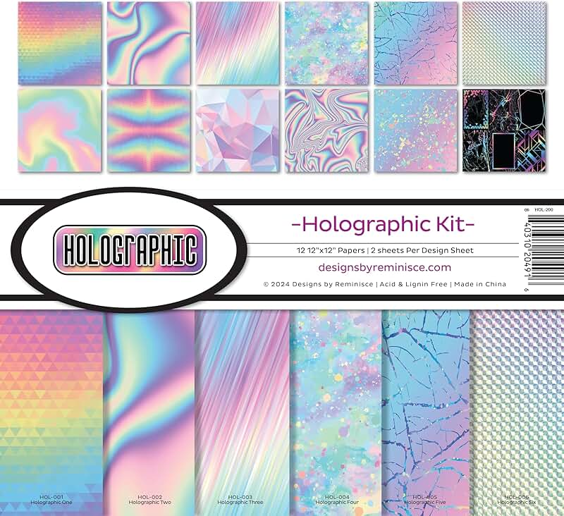 Holographic Scrapbook Collection Kit
