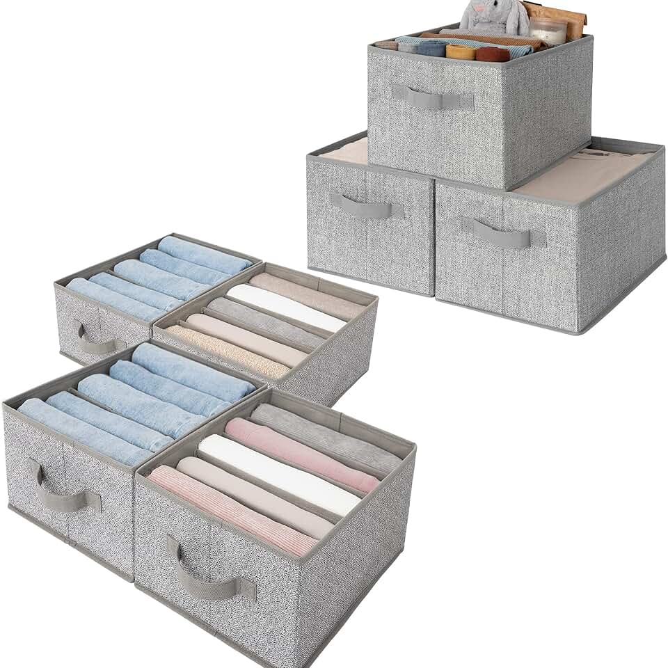 Shelf Dividers and Storage Bins for Closet Organization