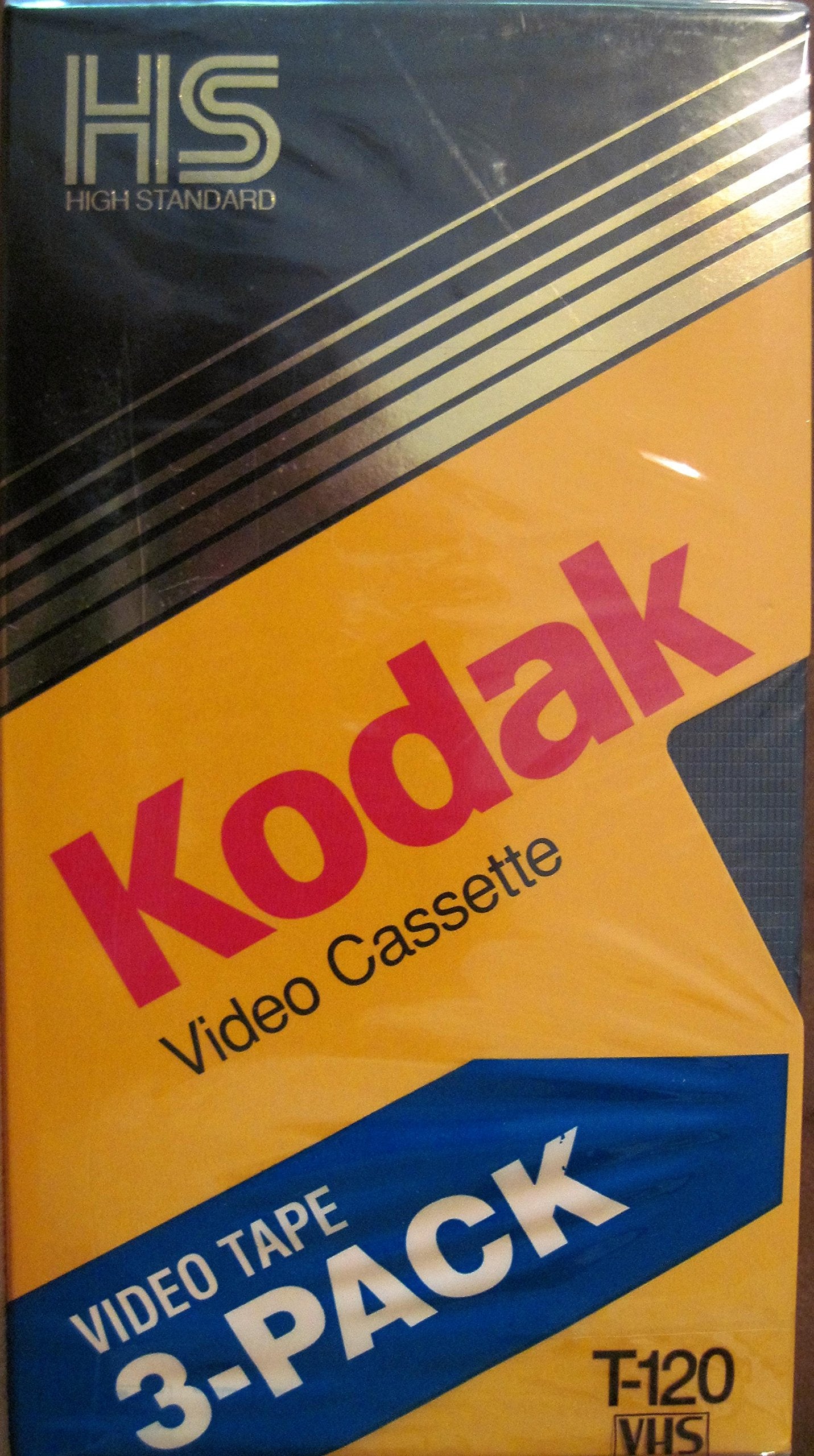 Kodak T-120 Blank Video Cassette 3-pack