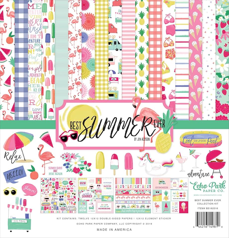 Best Summer Ever Collection Kit with colorful paper
