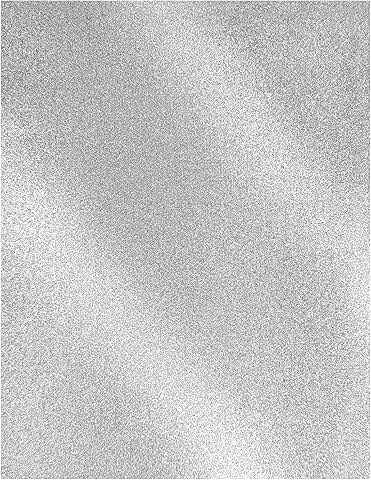 Silver Glitter Cardstock Paper, 50 Sheets, 8.5 x 11 inches