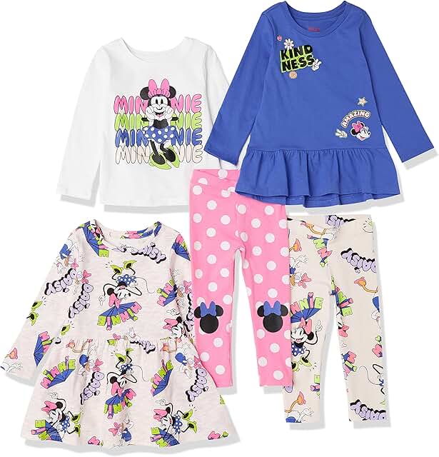 Girls' Mix-and-Match Outfit Sets for Toddlers