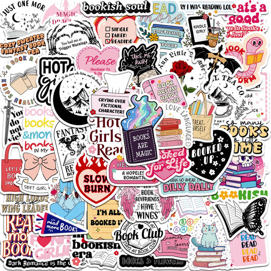 55 Bookish Stickers for Books and Journals