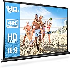 Portable 50-Inch Fold-Out Projector Screen for Home and Events