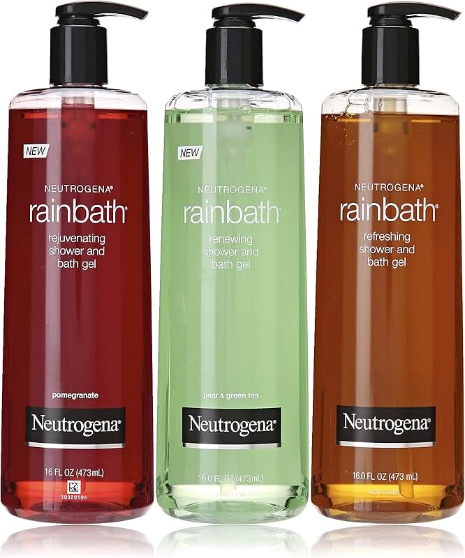 Set of 3 shower gels with various scents