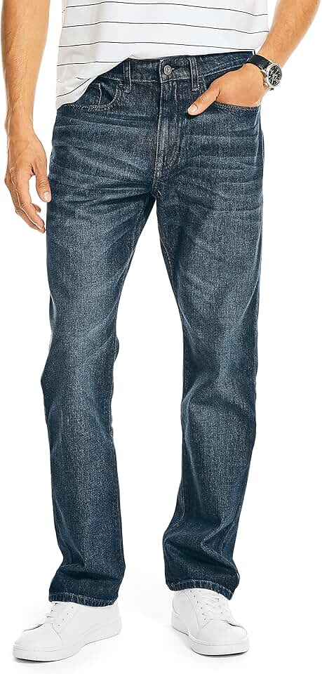 Men's Straight Light Cross Hatch Jeans