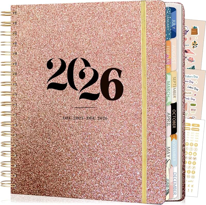 2026 Hardcover Weekly and Monthly Planner, 13 Months