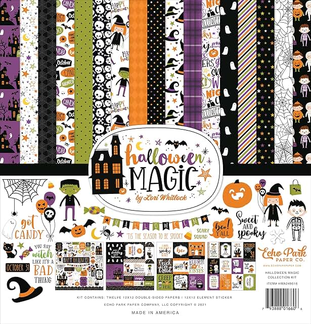 Halloween Magic Collection Kit, 12x12-inch paper