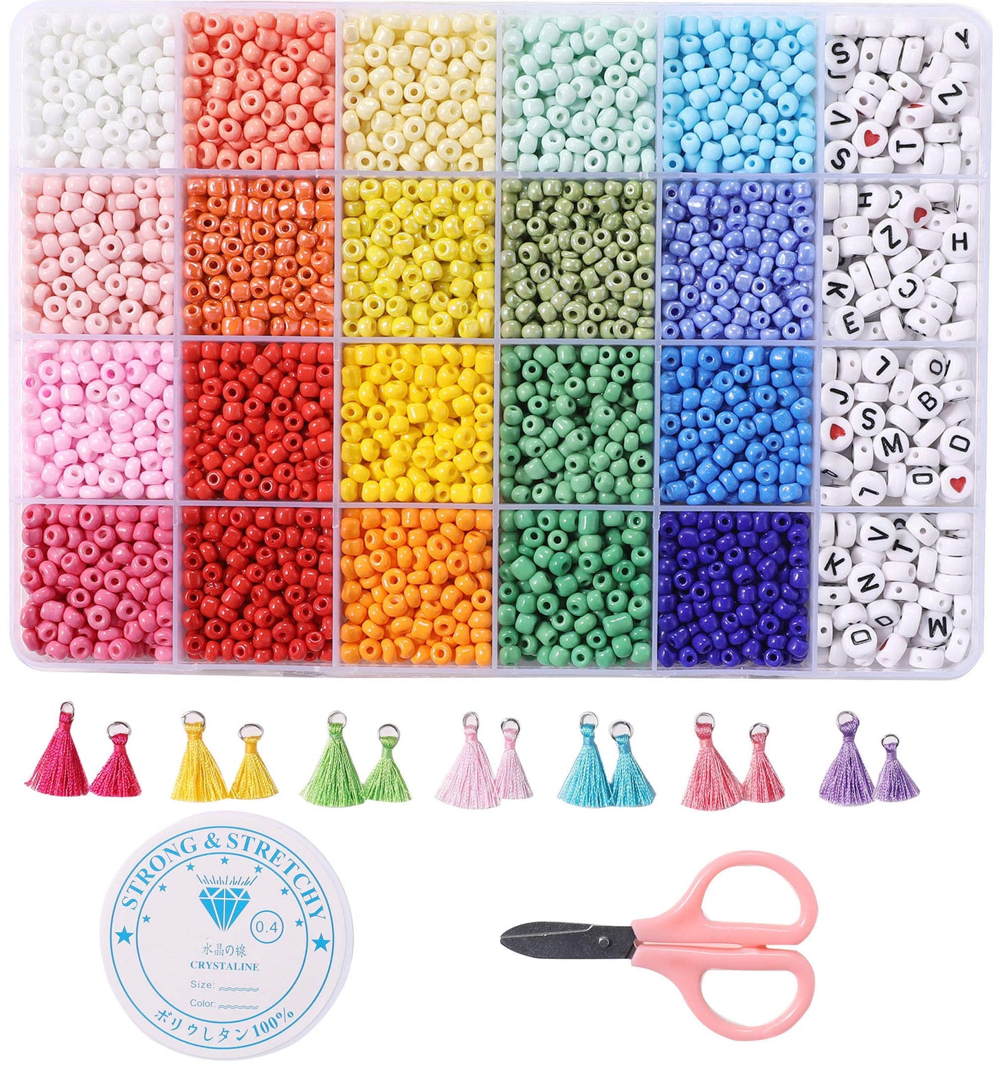Jewelry Making Beads Kit for DIY Bracelets and Crafts