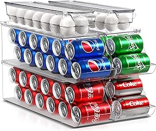 Stackable Soda and Egg Organizer for Fridge