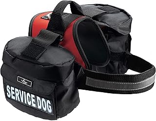 Service Dog Harness with Removable Saddle Bag and Patches