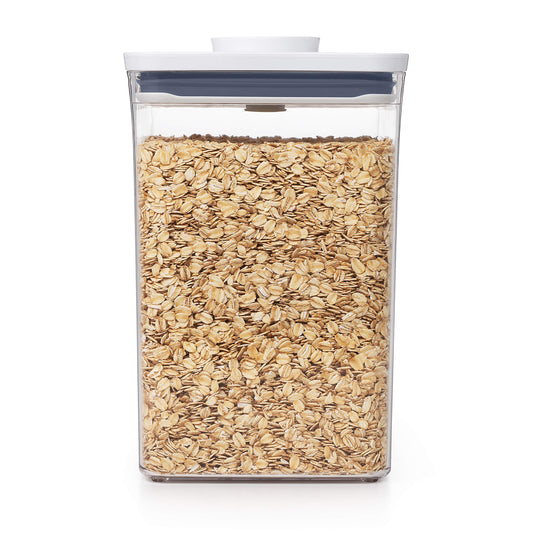 Good Grips POP Container  Airtight 4.4 Qt for Flour and More Food Storage, Square, Clear