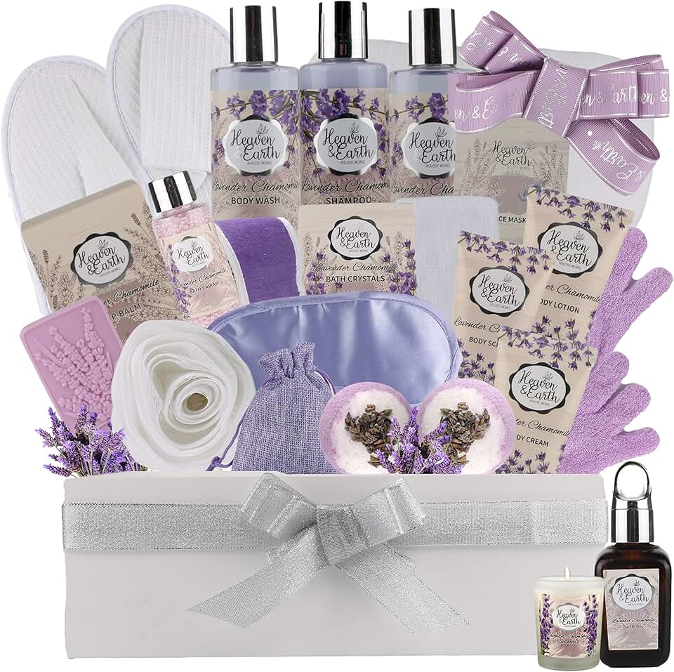 Lavender Chamomile Spa Gift Set for Women