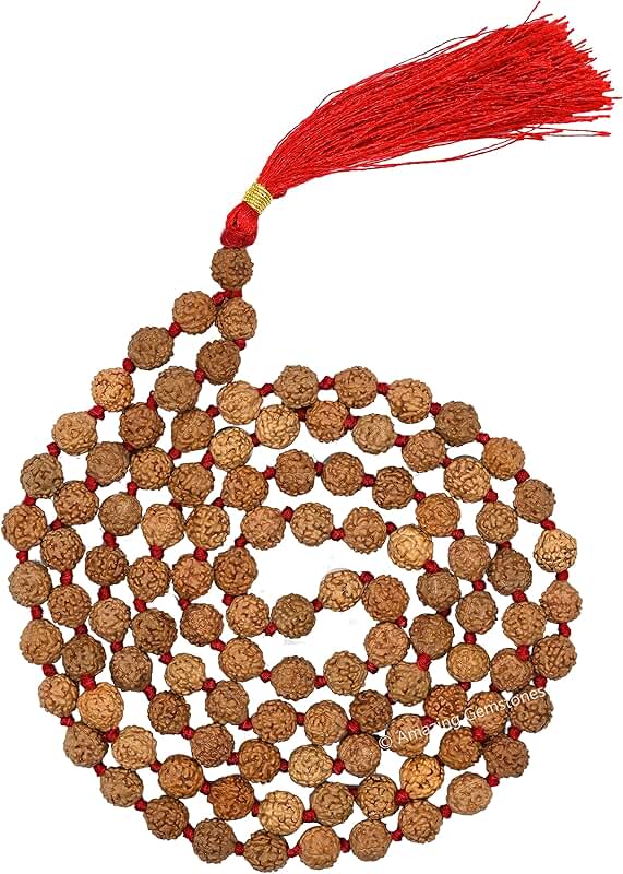 Handcrafted 108 Gemstone Mala Beads for Meditation