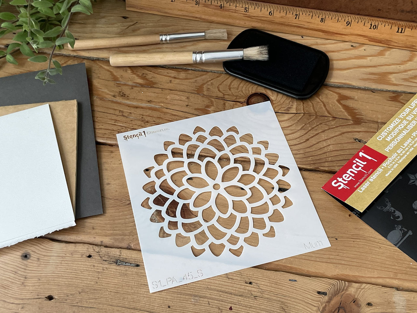 Durable Reusable Mylar Stencil for Drawing and Painting
