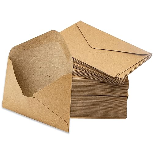 Small Kraft Envelopes, 200 Pack, 4.125” x 2.78”