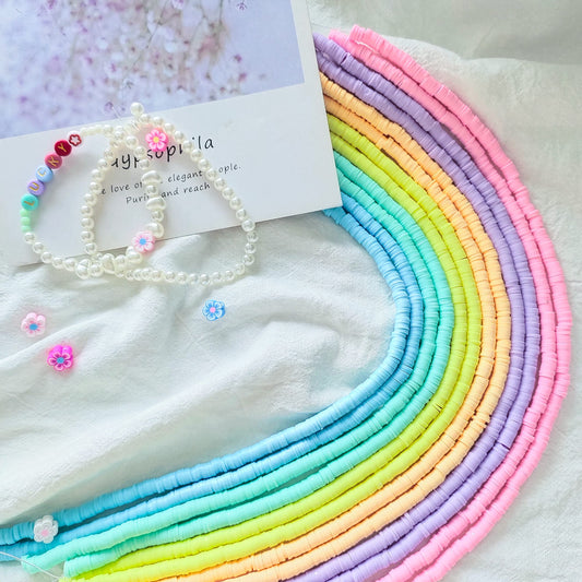 Colorful Clay Beads for Jewelry Making and Crafts