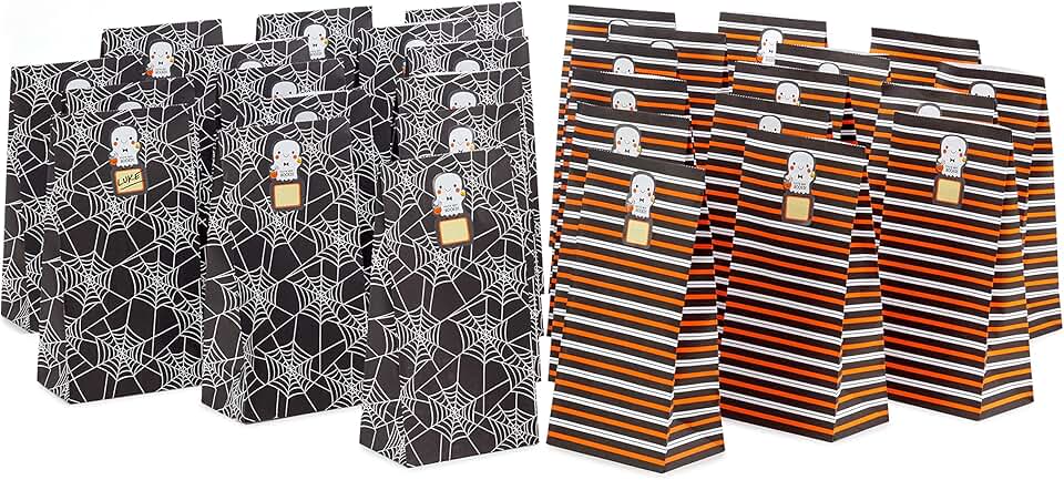 Halloween Boo Bags with Stickers for Kids and More