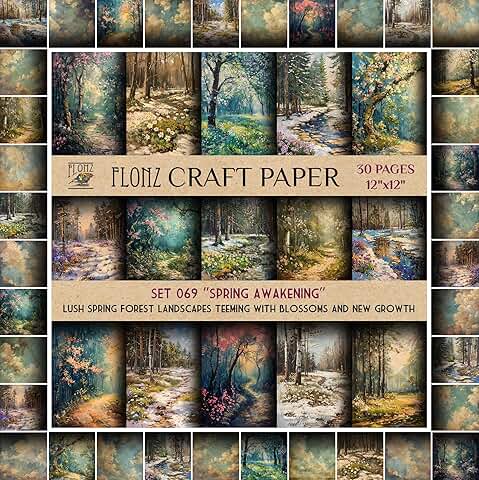 Spring Forest Scrapbook Paper, 30 pages, 12"x12"