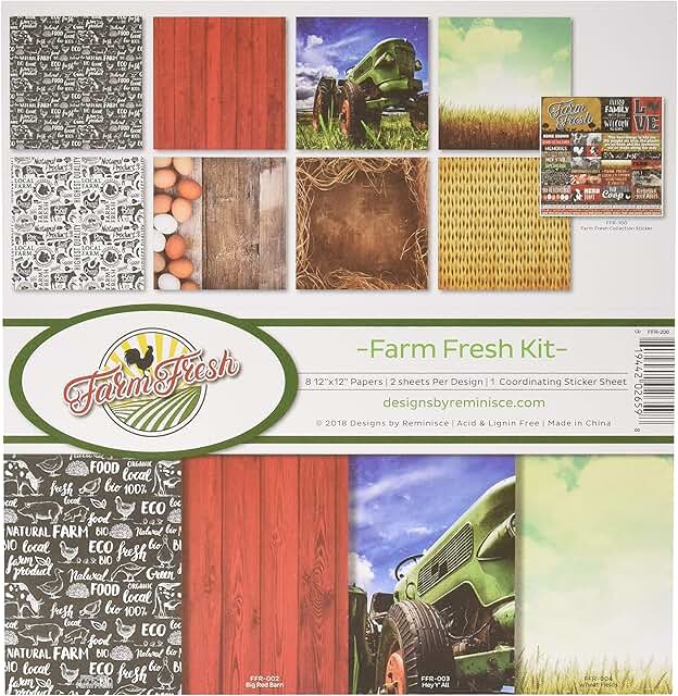 Farm Fresh Scrapbook Collection Kit, 12x12 Inches