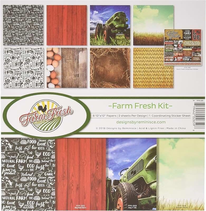 Farm Fresh Scrapbook Collection Kit, 12x12 Inches