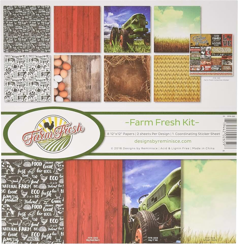 Farm Fresh Scrapbook Collection Kit, 12x12 Inches
