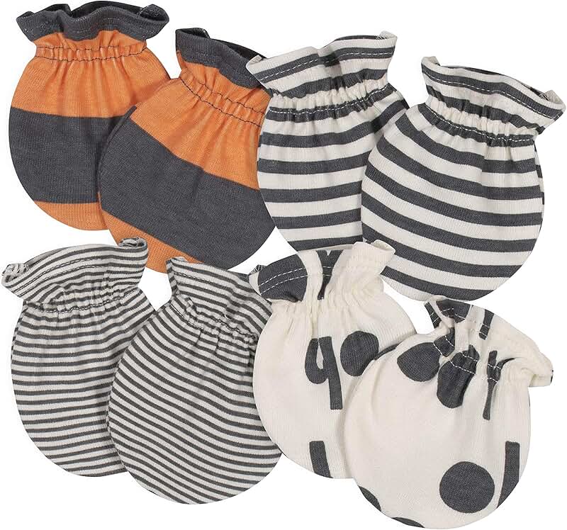 Baby Boys' 4-Pack Mittens