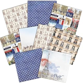Decorative Double-Sided Scrapbooking Paper Pack, 12x12, 9 Sheets