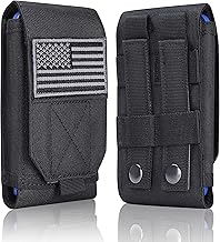Heavy Duty Waterproof Tactical Phone Pouch with US Flag Patch