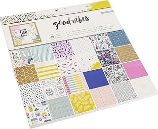 Good Vibes Paper Pad, 12x12, 24 Designs