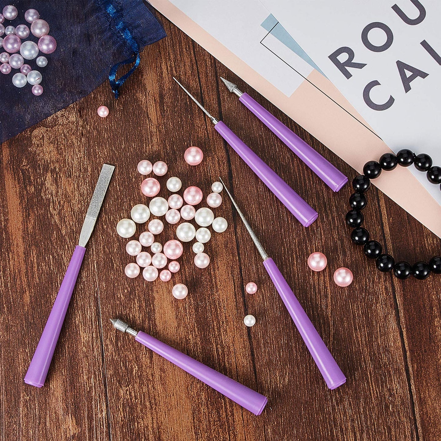 10 Pieces Diamond Tipped Bead Reamer for Hole Enlarging