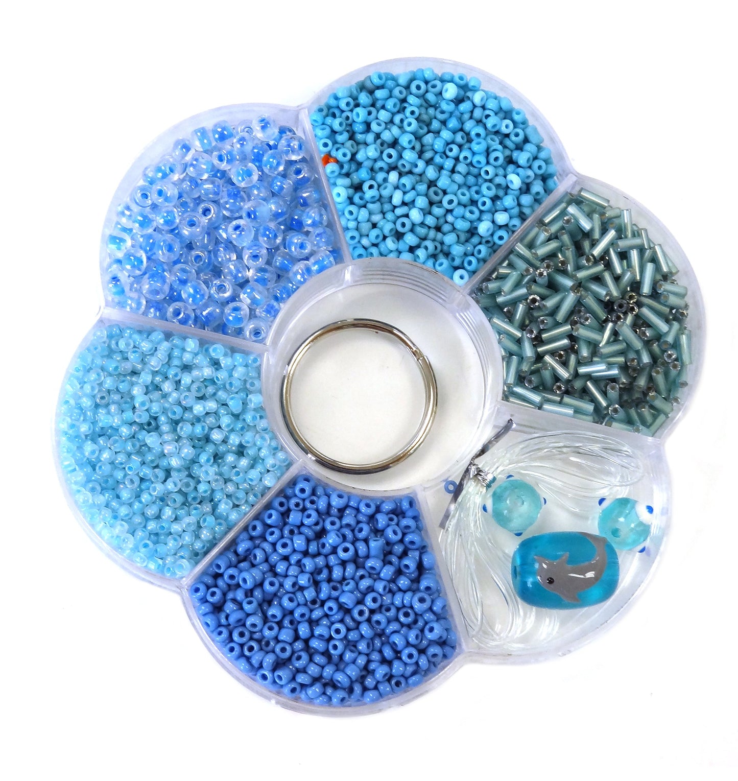 DIY Ocean Blue Beads Jewelry Making Kit