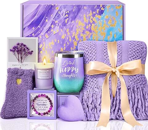 Lavender Spa Gift Basket for Women