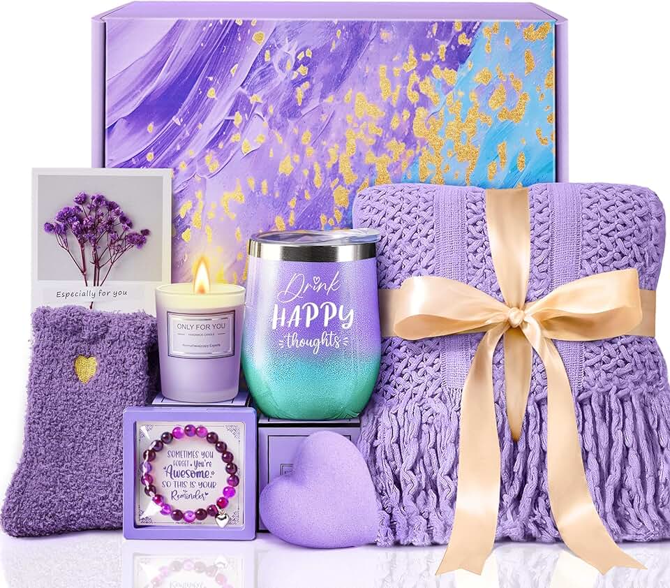 Lavender Spa Gift Basket for Women
