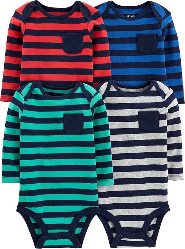Unisex Baby Long-Sleeve Bodysuit Pack