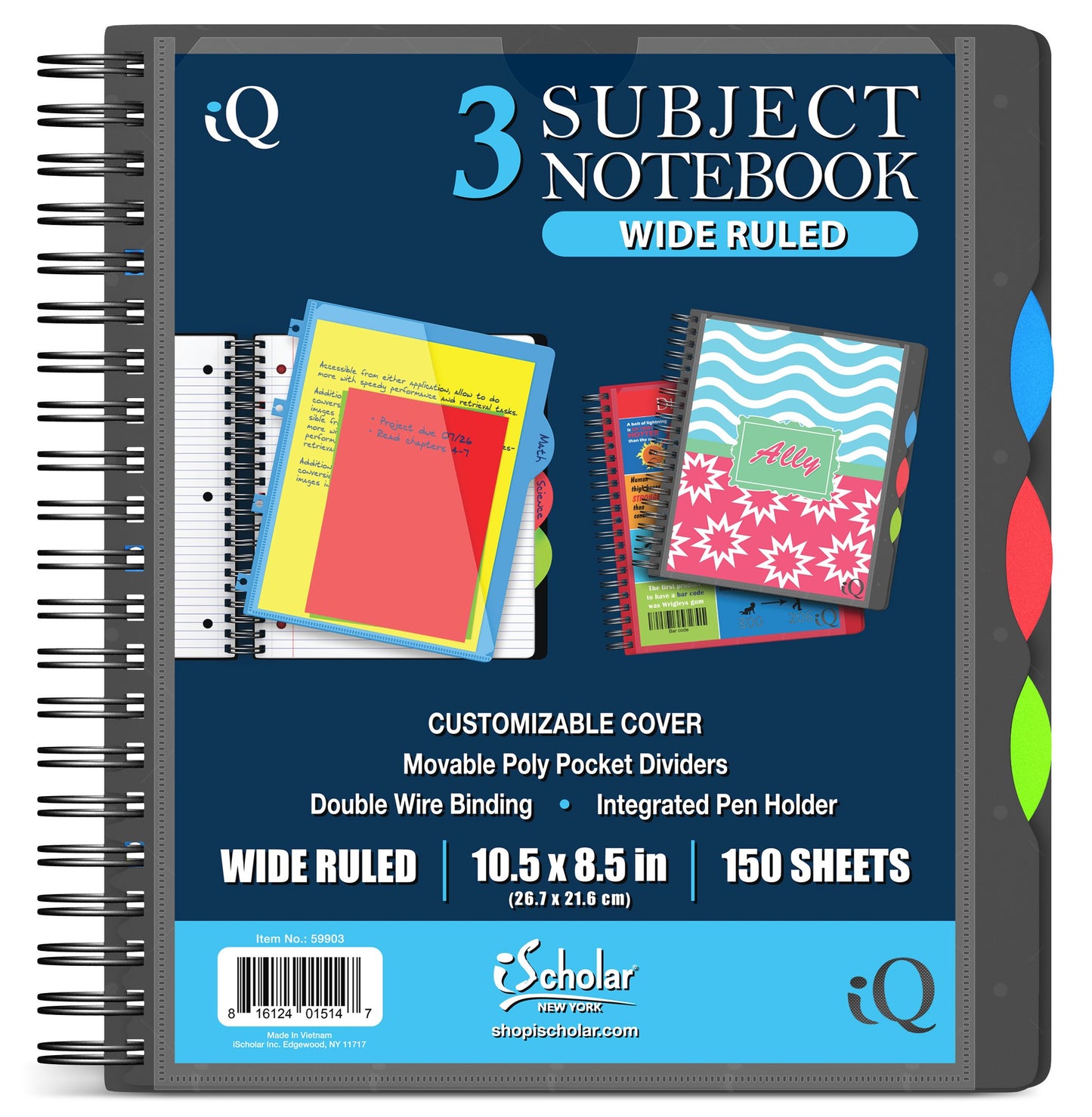 Wirebound Subject Notebook