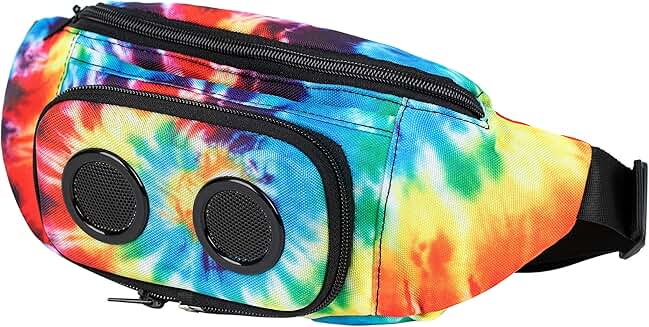 Tie Dye Fanny Pack with Built-in Speakers
