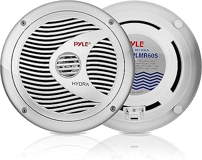 Pair of 6.5-inch waterproof marine speakers