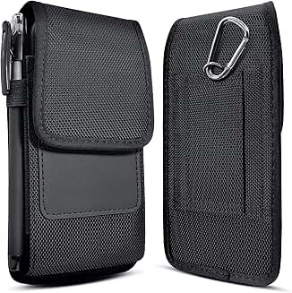 Cell Phone Belt Holster Case with Card Slot for iPhone and Galaxy