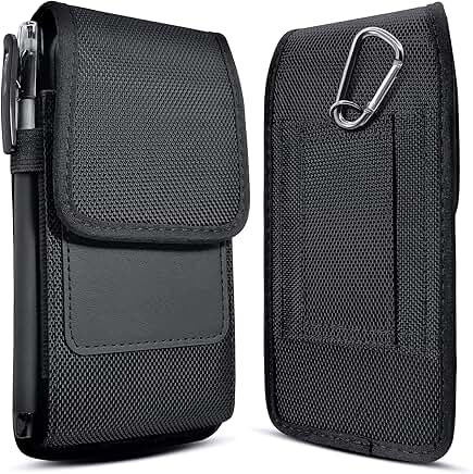 Cell Phone Belt Holster Case with Card Slot for iPhone and Galaxy