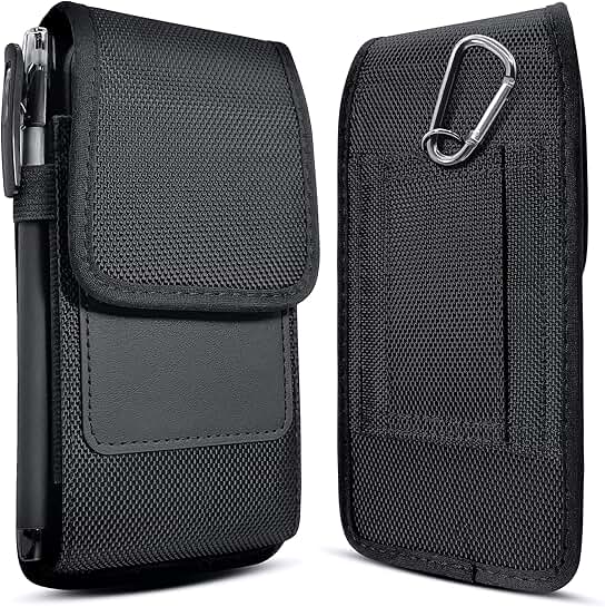 Cell Phone Belt Holster Case with Card Slot for iPhone and Galaxy