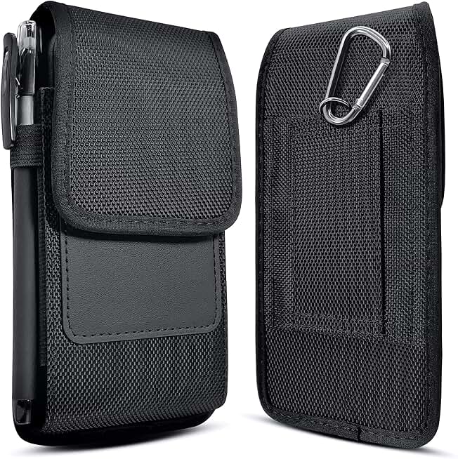 Cell Phone Belt Holster Case with Card Slot for iPhone and Galaxy